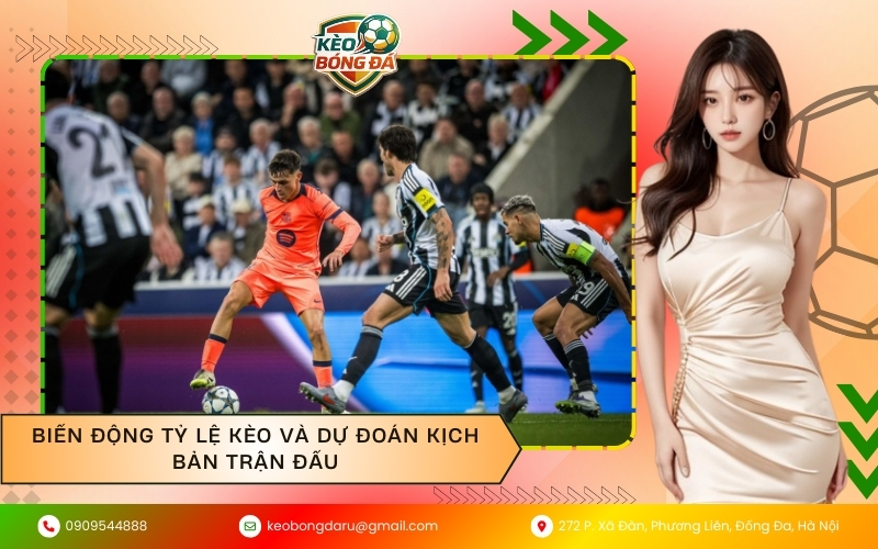 Biến động tỷ lệ kèo và dự đoán kịch bản trận đấu