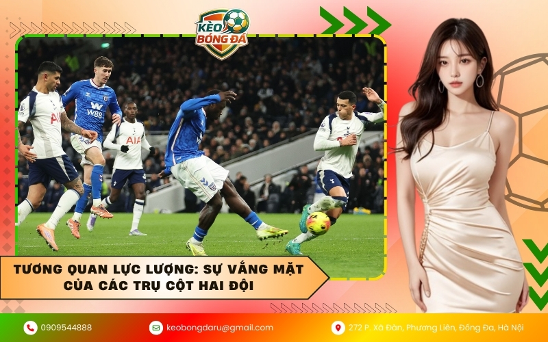 Tương quan lực lượng: Sự vắng mặt của các trụ cột hai đội